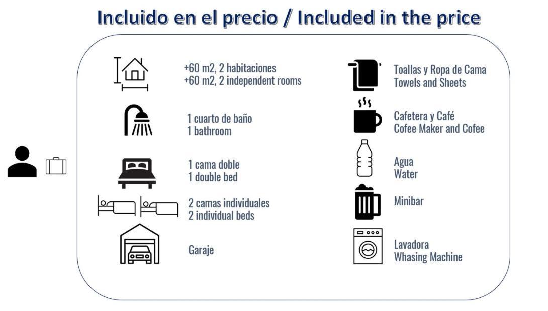 Apartamento Grande, 2 Dormitorios, Garaje Gratis Madri Exterior foto